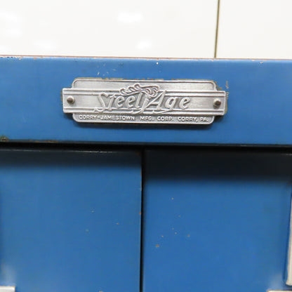 Steelage 20 Drawer Steel Small Parts Card Catalog Bin Drawer Unit 19"x 28" x 52"