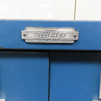 Steelage 20 Drawer Steel Small Parts Card Catalog Bin Drawer Unit 19"x 28" x 52"