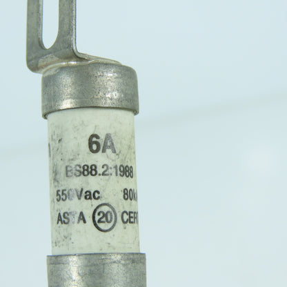 Bussmann NITD6 6A 550VAC British IEC Fuses Lot Of 6