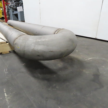 6" x 5" Reducer U Bend Return Line 180° Stainless Steel 12" Centers 96"
