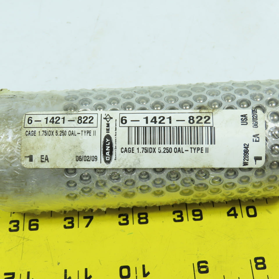 Danly 6-1421-822 Ball Cage Bearing Die Sleeve Bushing 1.75 ID x 5.250" Long NEW