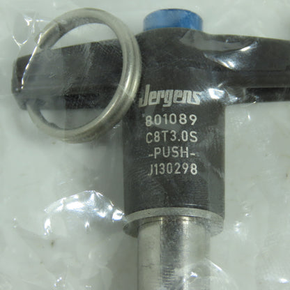 Jergens 801089 3-1/2" Push Button Quick Release T-Handle Pin 1/2" OD