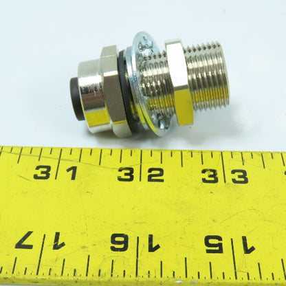 Panel Mount Bulkhead Circular Connector 24V 4-Pin Male x Female