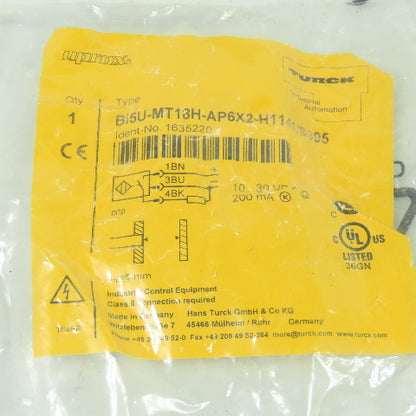 Turck Bi5U-MT18H-AP6X2-H1141/S395 Inductive Sensor 10-30VDC 200mA