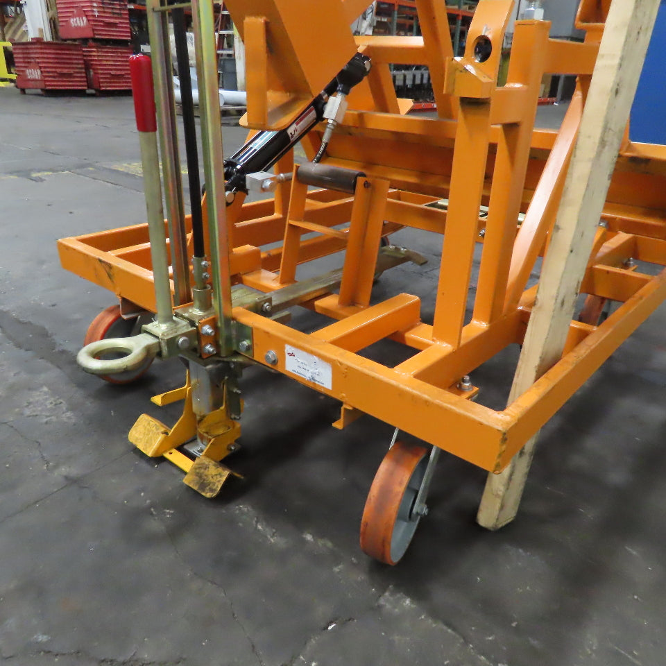 Track Systems 46" x 48" Ergonomic Manual Tote Mobile Transport Tilt Unloader