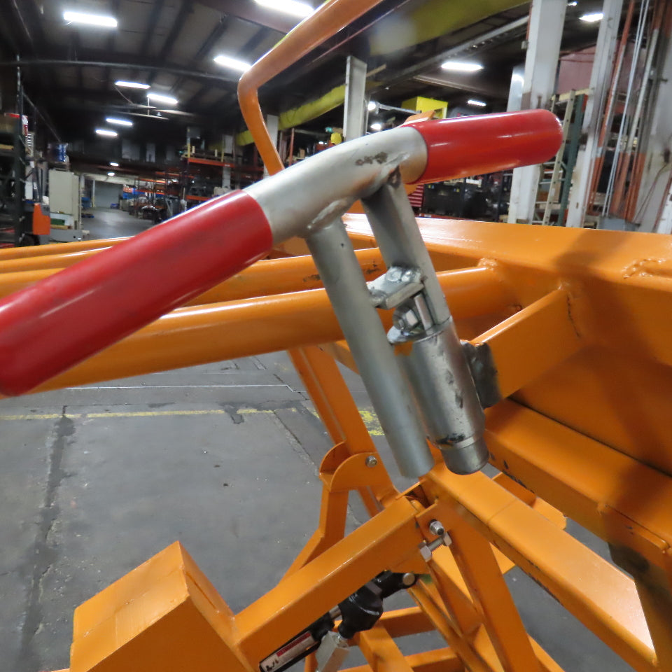 Track Systems 46" x 48" Ergonomic Manual Tote Mobile Transport Tilt Unloader