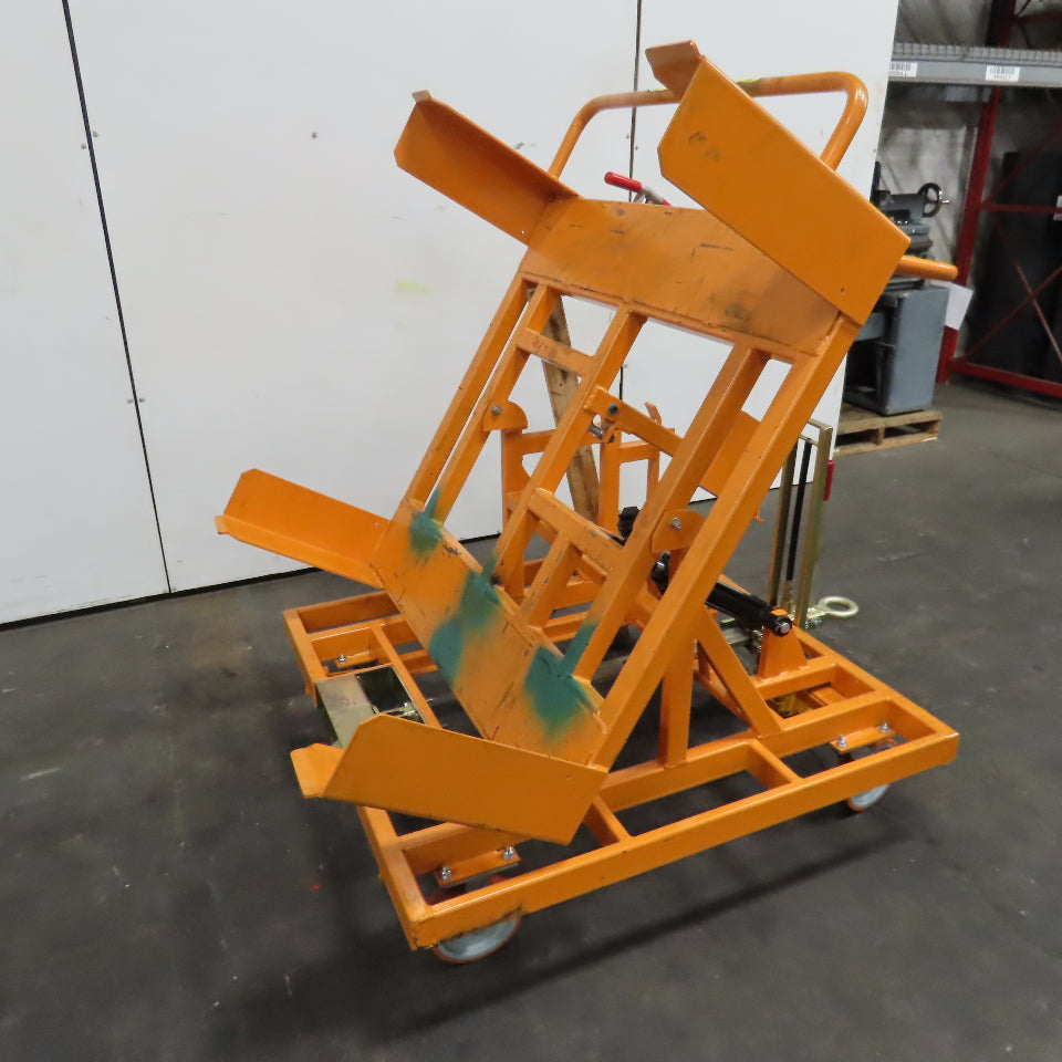 Track Systems 46" x 48" Ergonomic Manual Tote Mobile Transport Tilt Unloader