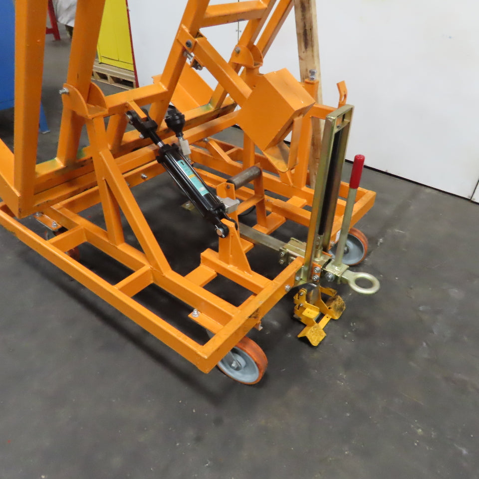 Track Systems 46" x 48" Ergonomic Manual Tote Mobile Transport Tilt Unloader