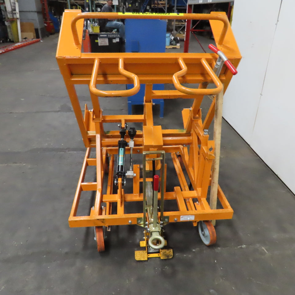 Track Systems 46" x 48" Ergonomic Manual Tote Mobile Transport Tilt Unloader