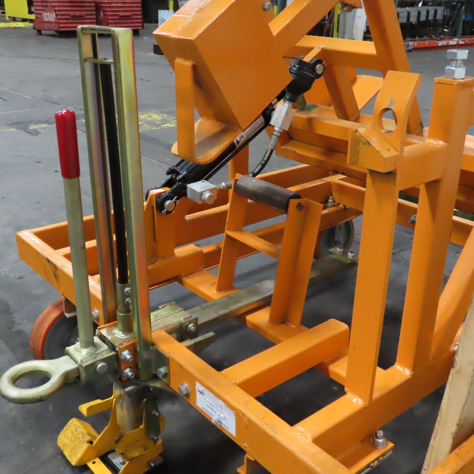 Track Systems 46" x 48" Ergonomic Manual Tote Mobile Transport Tilt Unloader