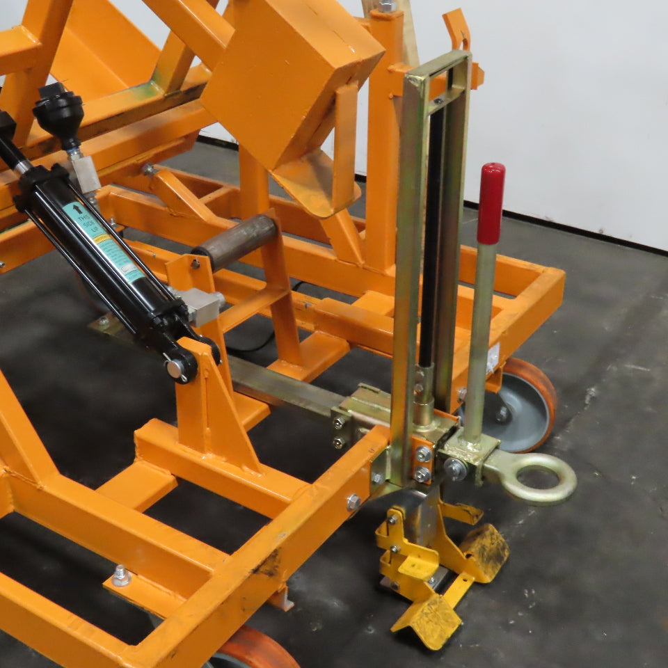 Track Systems 46" x 48" Ergonomic Manual Tote Mobile Transport Tilt Unloader