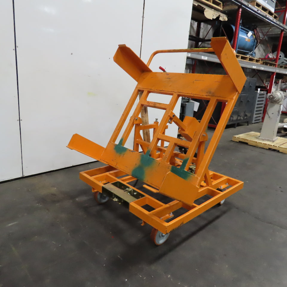 Track Systems 46" x 48" Ergonomic Manual Tote Mobile Transport Tilt Unloader