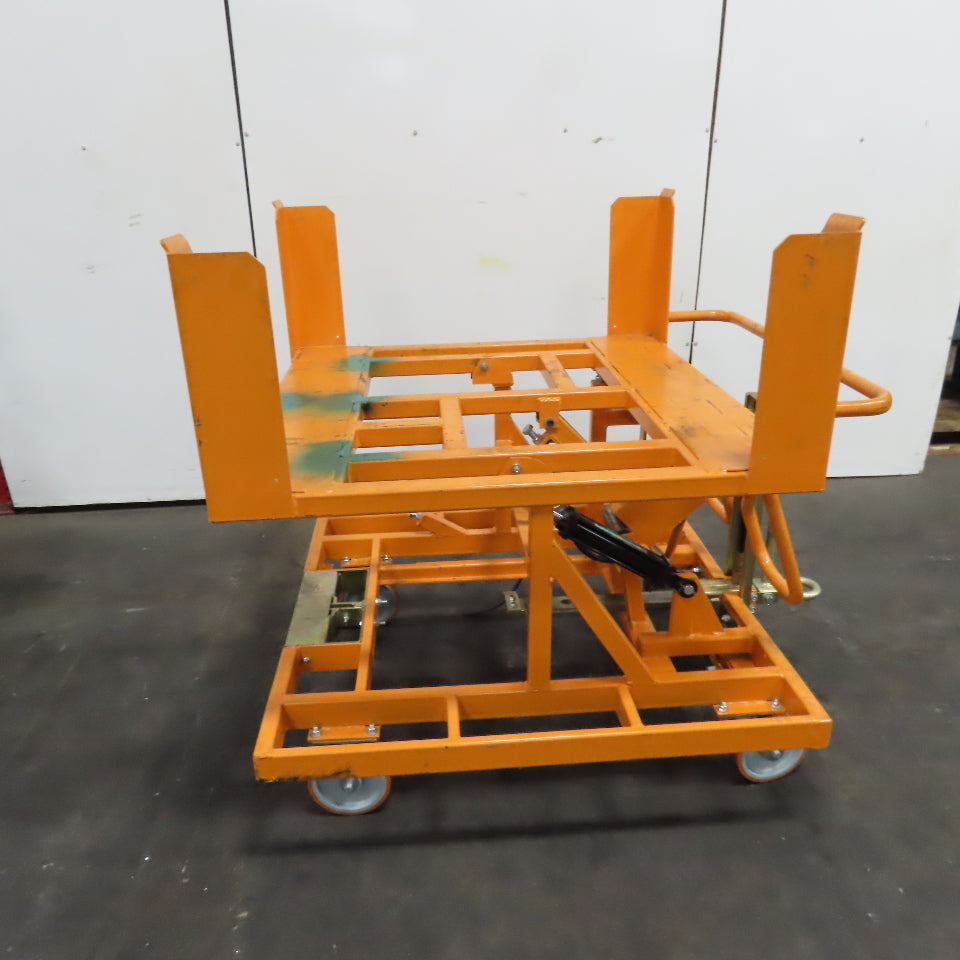 Track Systems 46" x 48" Ergonomic Manual Tote Mobile Transport Tilt Unloader