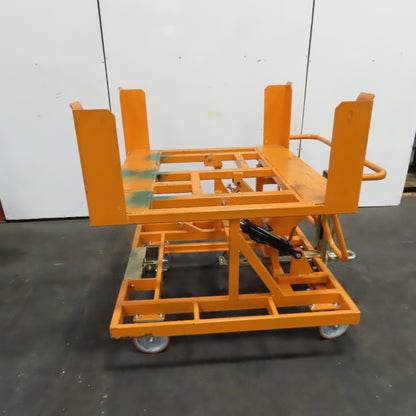 Track Systems 46" x 48" Ergonomic Manual Tote Mobile Transport Tilt Unloader