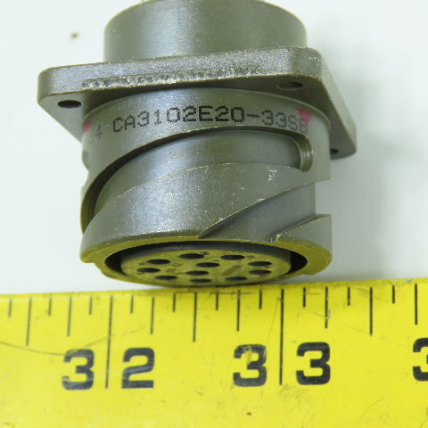 Cannon ITTC 0724 CA3102E20-33SB Flange Mount Circular Connector 20-23 11-Pin