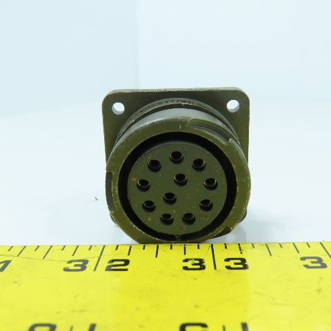 Cannon ITTC 0724 CA3102E20-33SB Flange Mount Circular Connector 20-23 11-Pin
