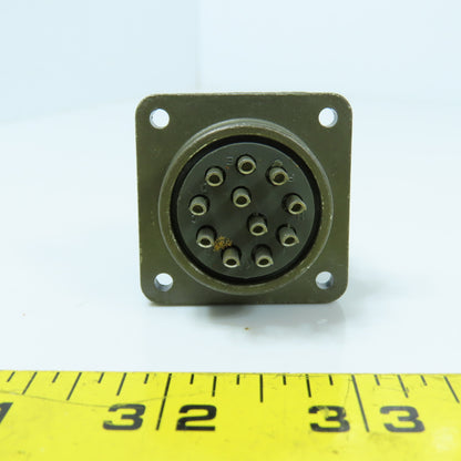 Cannon ITTC 0724 CA3102E20-33SB Flange Mount Circular Connector 20-23 11-Pin