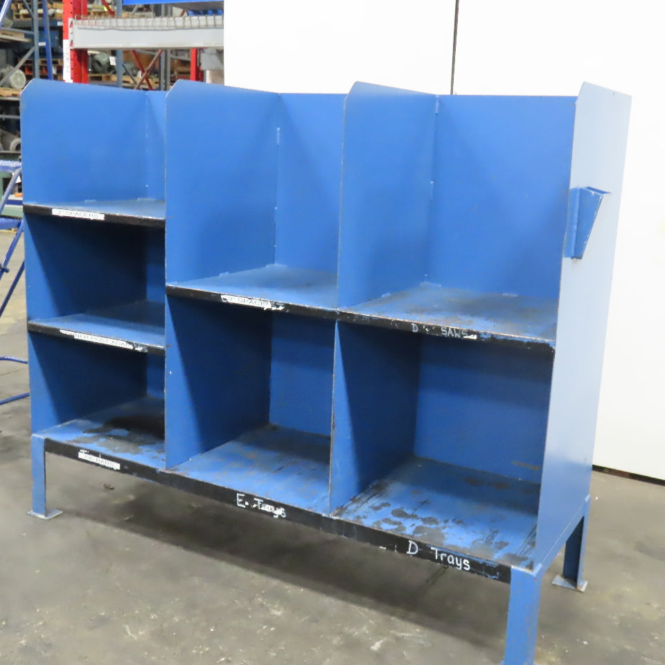 Steel Small Parts Tools Gear Storage Cubbie Unit 72" x 24" x 60"