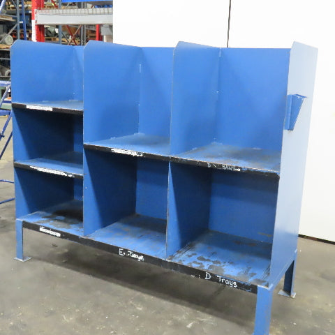 Steel Small Parts Tools Gear Storage Cubbie Unit 72" x 24" x 60"