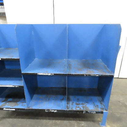 Steel Small Parts Tools Gear Storage Cubbie Unit 72" x 24" x 60"