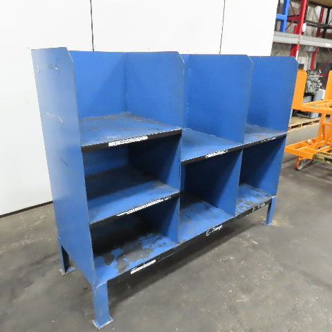 Steel Small Parts Tools Gear Storage Cubbie Unit 72" x 24" x 60"