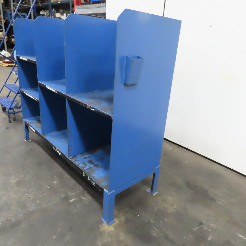 Steel Small Parts Tools Gear Storage Cubbie Unit 72" x 24" x 60"