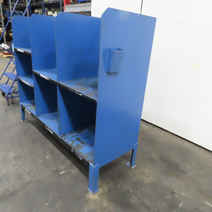 Steel Small Parts Tools Gear Storage Cubbie Unit 72" x 24" x 60"