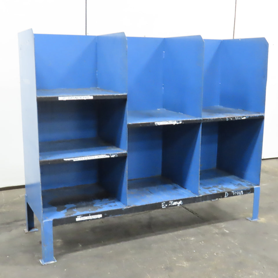 Steel Small Parts Tools Gear Storage Cubbie Unit 72" x 24" x 60"