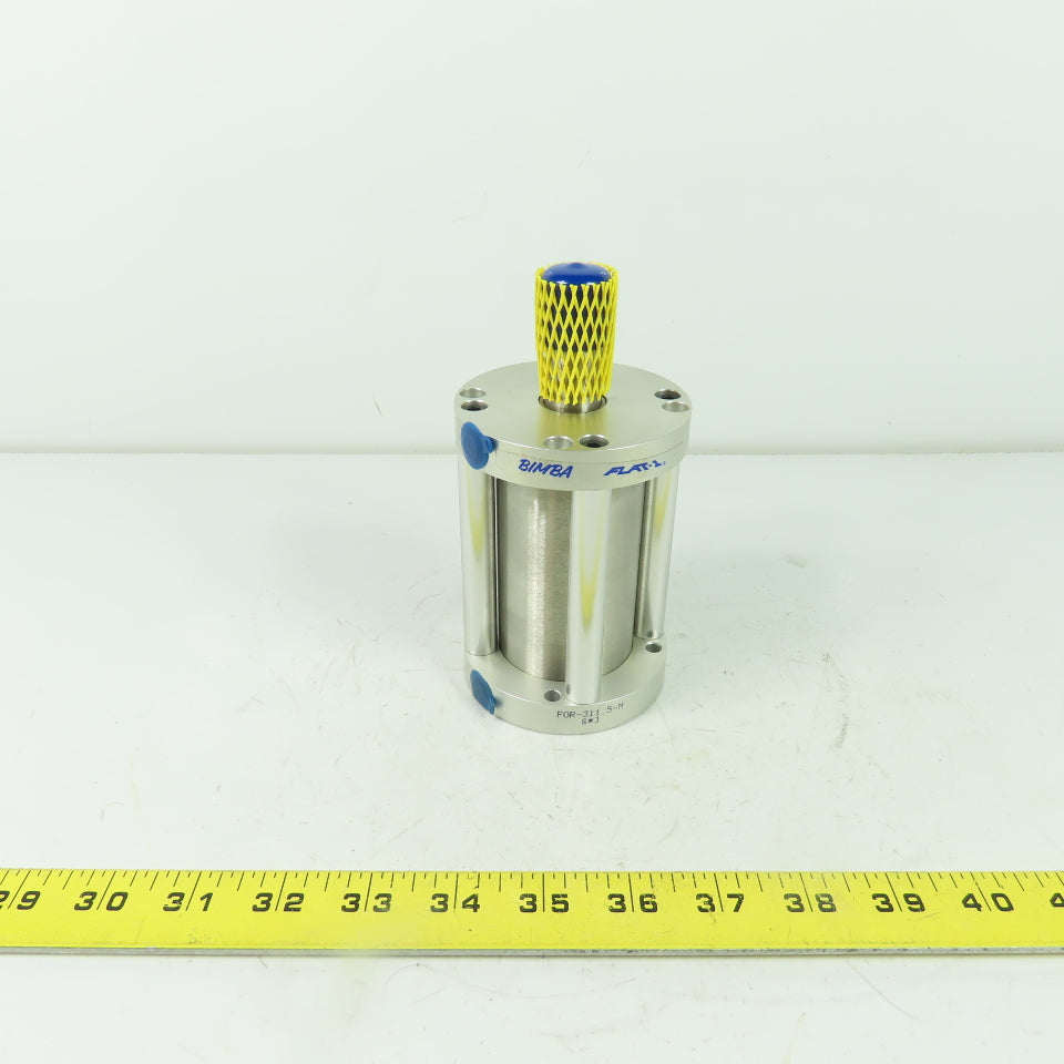 Bimba FOR-311.5-M Flat-1 Reverse Single Action Pneumatic Cylinder 1-1/2" Stroke