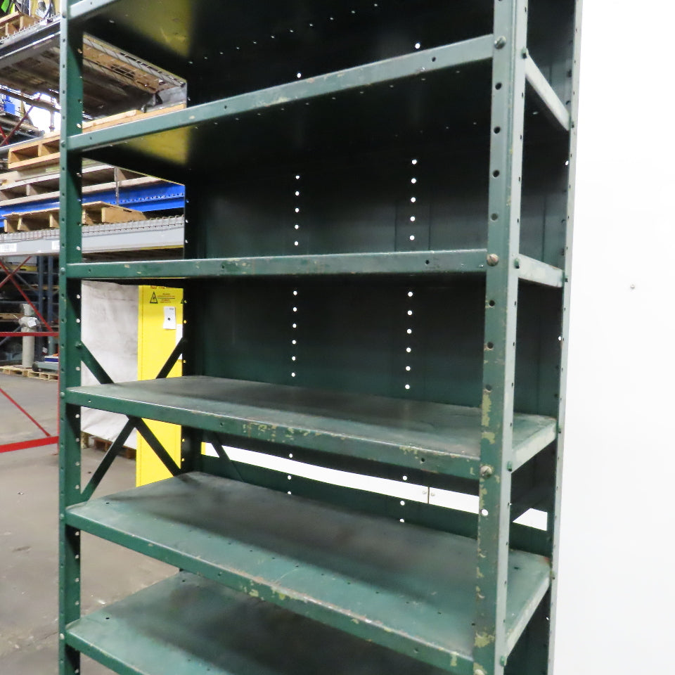 Steel 8 Shelf Modular Storage Unit 36" x 15" x 87" Tall
