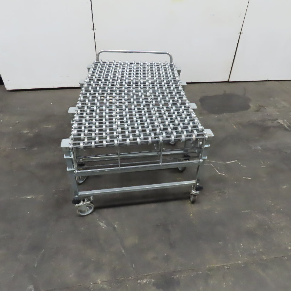 Nestaflex 376 30" Flexible Expandable Skate Wheel Conveyor 30-90"