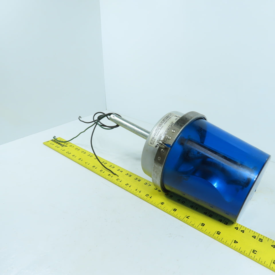 Edwards 52B-N5-40WH Adaptabeacon Blue Strobe Light 120V 0.35A
