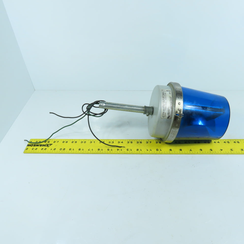 Edwards 52B-N5-40WH Adaptabeacon Blue Strobe Light 120V 0.35A