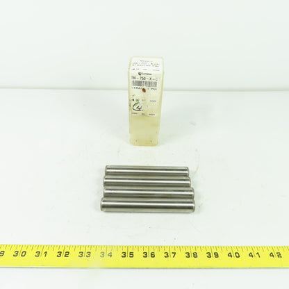 Lamina TN-750-X-5 Steel Straight Pin Press Fit 5" OAL 3/4" OD Lot Of 4