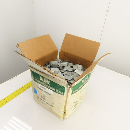 Uline S-6430 1-1/4" Heavy Duty Metal Strapping Banding Pusher Seals Approx 1000
