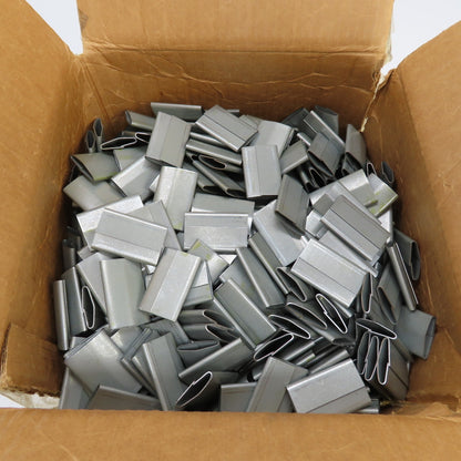 Uline S-6430 1-1/4" Heavy Duty Metal Strapping Banding Pusher Seals Approx 1000