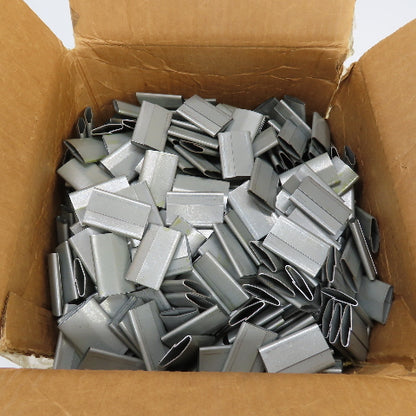 Uline S-6430 1-1/4" Heavy Duty Metal Strapping Banding Pusher Seals Approx 1000