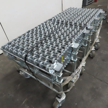 Nestaflex 376 24" Flexible Expandable Skate Wheel Conveyor 60-102"