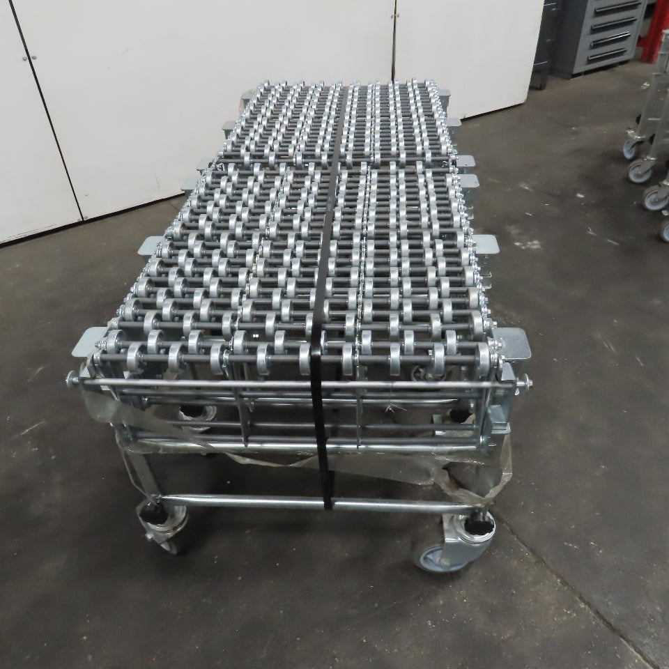 Nestaflex 376 24" Flexible Expandable Skate Wheel Conveyor 60-102"