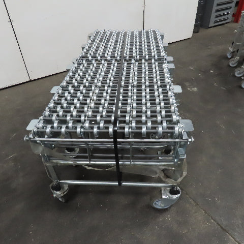 Nestaflex 376 24" Flexible Expandable Skate Wheel Conveyor 60-102"