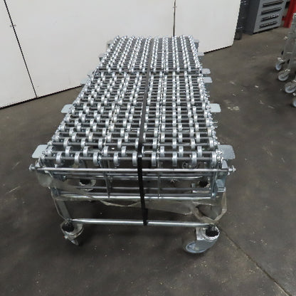 Nestaflex 376 24" Flexible Expandable Skate Wheel Conveyor 60-102"