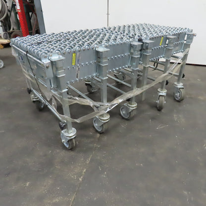 Nestaflex 376 24" Flexible Expandable Skate Wheel Conveyor 60-102"