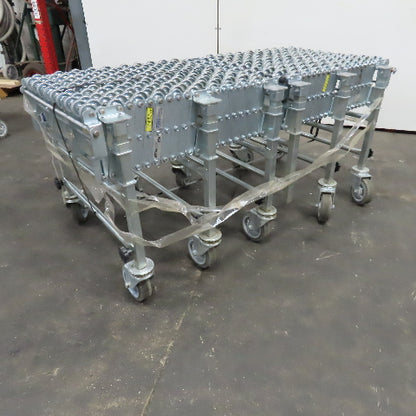 Nestaflex 376 24" Flexible Expandable Skate Wheel Conveyor 60-102"