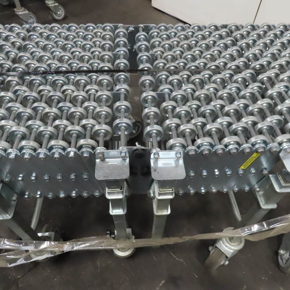 Nestaflex 376 24" Flexible Expandable Skate Wheel Conveyor 60-102"
