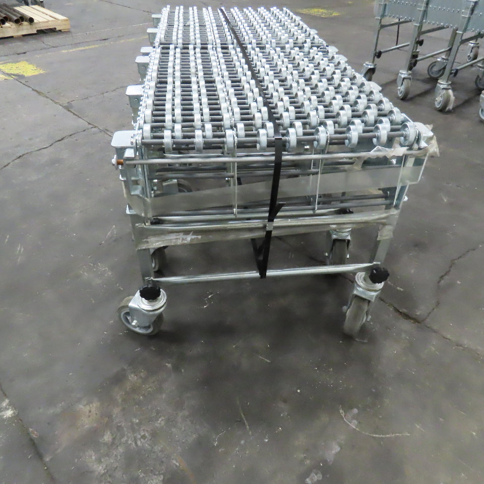 Nestaflex 376 24" Flexible Expandable Skate Wheel Conveyor 60-102"
