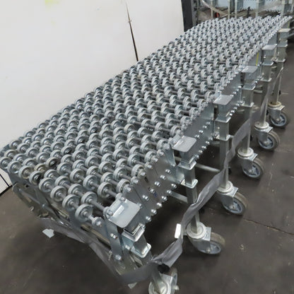 Nestaflex 376 24" Flexible Expandable Skate Wheel Conveyor 78"-150"