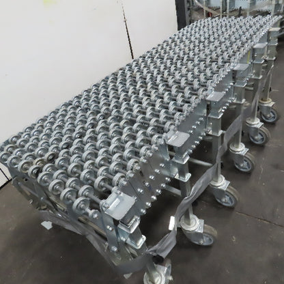 Nestaflex 376 24" Flexible Expandable Skate Wheel Conveyor 78"-150"