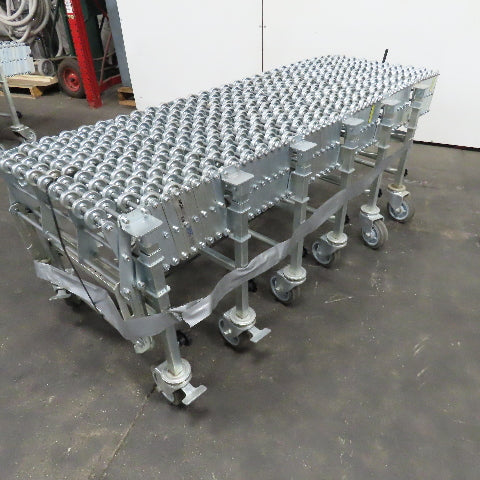 Nestaflex 376 24" Flexible Expandable Skate Wheel Conveyor 78"-150"