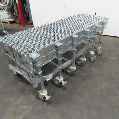 Nestaflex 376 24" Flexible Expandable Skate Wheel Conveyor 78"-150"