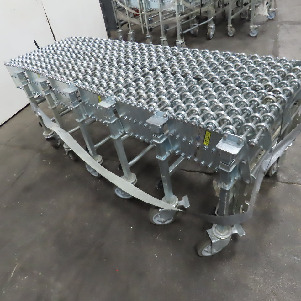 Nestaflex 376 24" Flexible Expandable Skate Wheel Conveyor 78"-150"